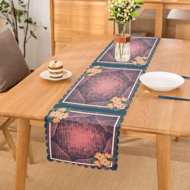 Modern Sanat Tasarımlı Dijital Baskılı Runner