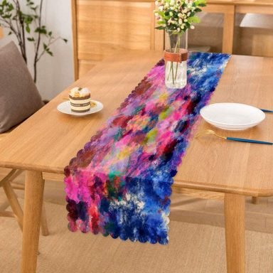 Modern Sanat Tasarımlı Dijital Baskılı Runner