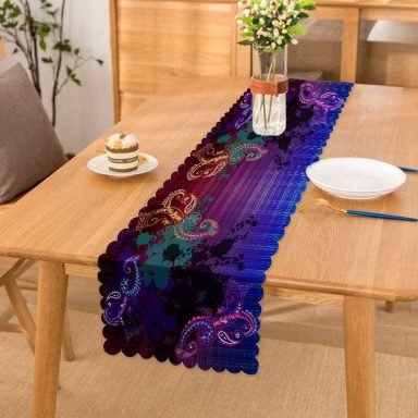 Modern Sanat Tasarımlı Dijital Baskılı Runner