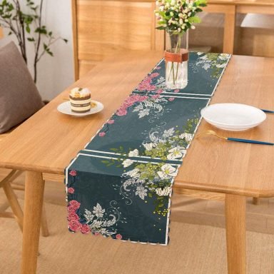 Modern Sanat Tasarımlı Dijital Baskılı Runner