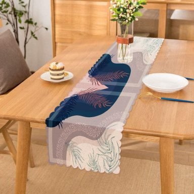 Modern Sanat Tasarımlı Dijital Baskılı Runner