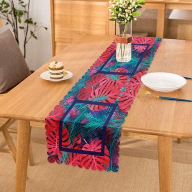 Modern Sanat Tasarımlı Dijital Baskılı Runner