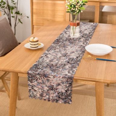 Modern Sanat Tasarımlı Dijital Baskılı Runner