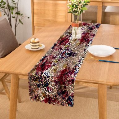 Modern Sanat Tasarımlı Dijital Baskılı Runner
