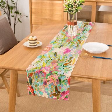 Modern Sanat Tasarımlı Dijital Baskılı Runner