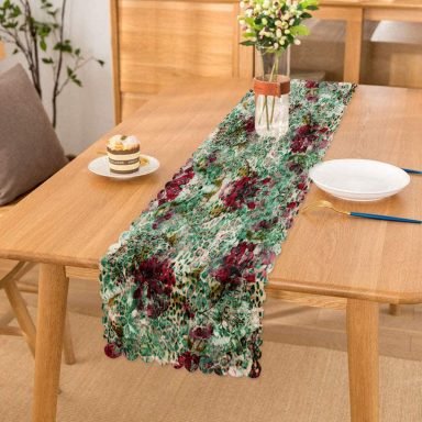Modern Sanat Tasarımlı Dijital Baskılı Runner