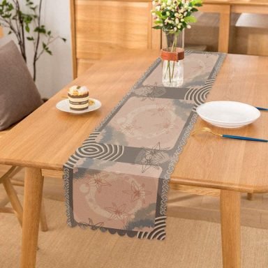 Modern Desenli Özel Tasarım Dijital Baskılı Runner