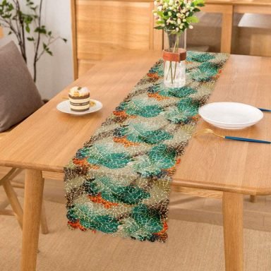 Modern Desenli Özel Tasarım Dijital Baskılı Runner
