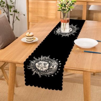 Güneş Ay Yıldızlı Dekoratif Runner
