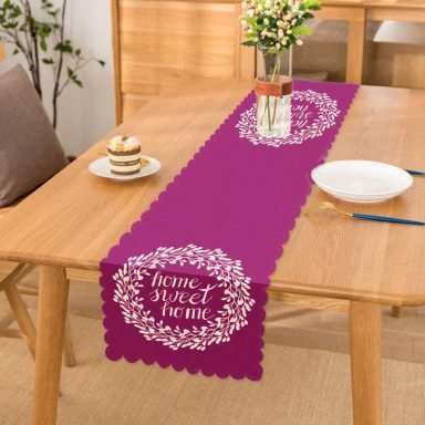 Home Sweet Home Dijital Baskılı Dekoratif Runner