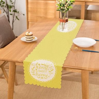 Home Sweet Home Dijital Baskılı Dekoratif Runner