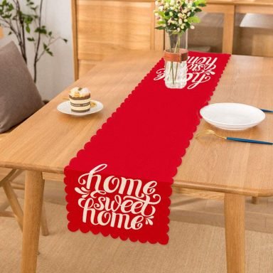 Home Sweet Home Dijital Baskılı Dekoratif Runner