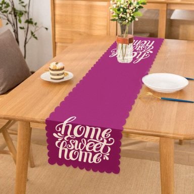 Home Sweet Home Dijital Baskılı Dekoratif Runner