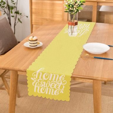 Home Sweet Home Dijital Baskılı Dekoratif Runner