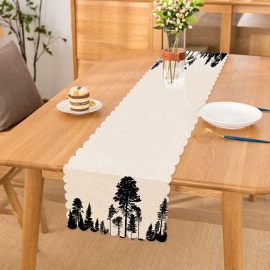 Ağaç Tasarımlı Dekoratif Runner