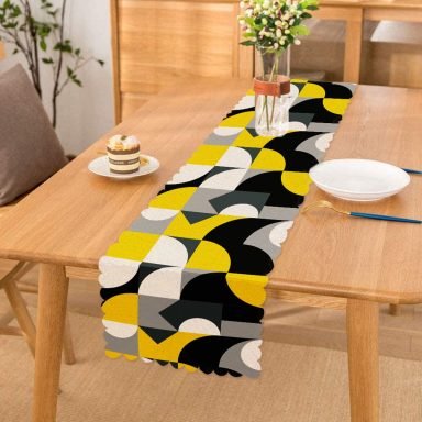 Dijital Baskılı Özel Tasarım Dekoratif Modern Runner