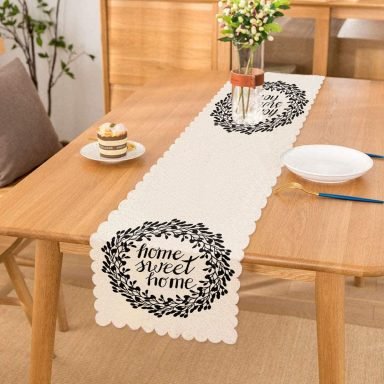 Home Sweet Home Dijital Baskılı Dekoratif Runner