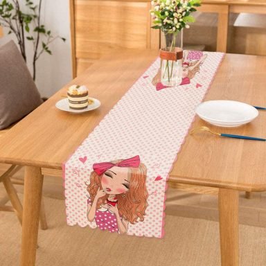 Fashion Girl Dijital Baskılı Modern Özel Tasarım Runner