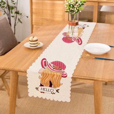 Fashion Girl Dijital Baskılı Modern Runner