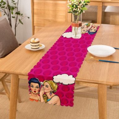 Fashion Girl Dijital Baskılı Modern Özel Tasarım Runner