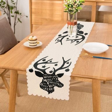 Christmas Temalı Dijital Baskılı Runner