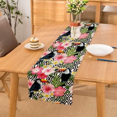 Real Homes Dijital Baskılı Dekoratif Özel Tasarım Runner