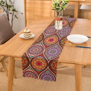 RealHomes Özel Tasarım Dijital Baskılı Dekoratif Runner