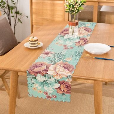 RealHomes Özel Tasarım Dijital Baskılı Dekoratif Runner