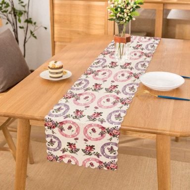 RealHomes Özel Tasarım Dijital Baskılı Dekoratif Runner
