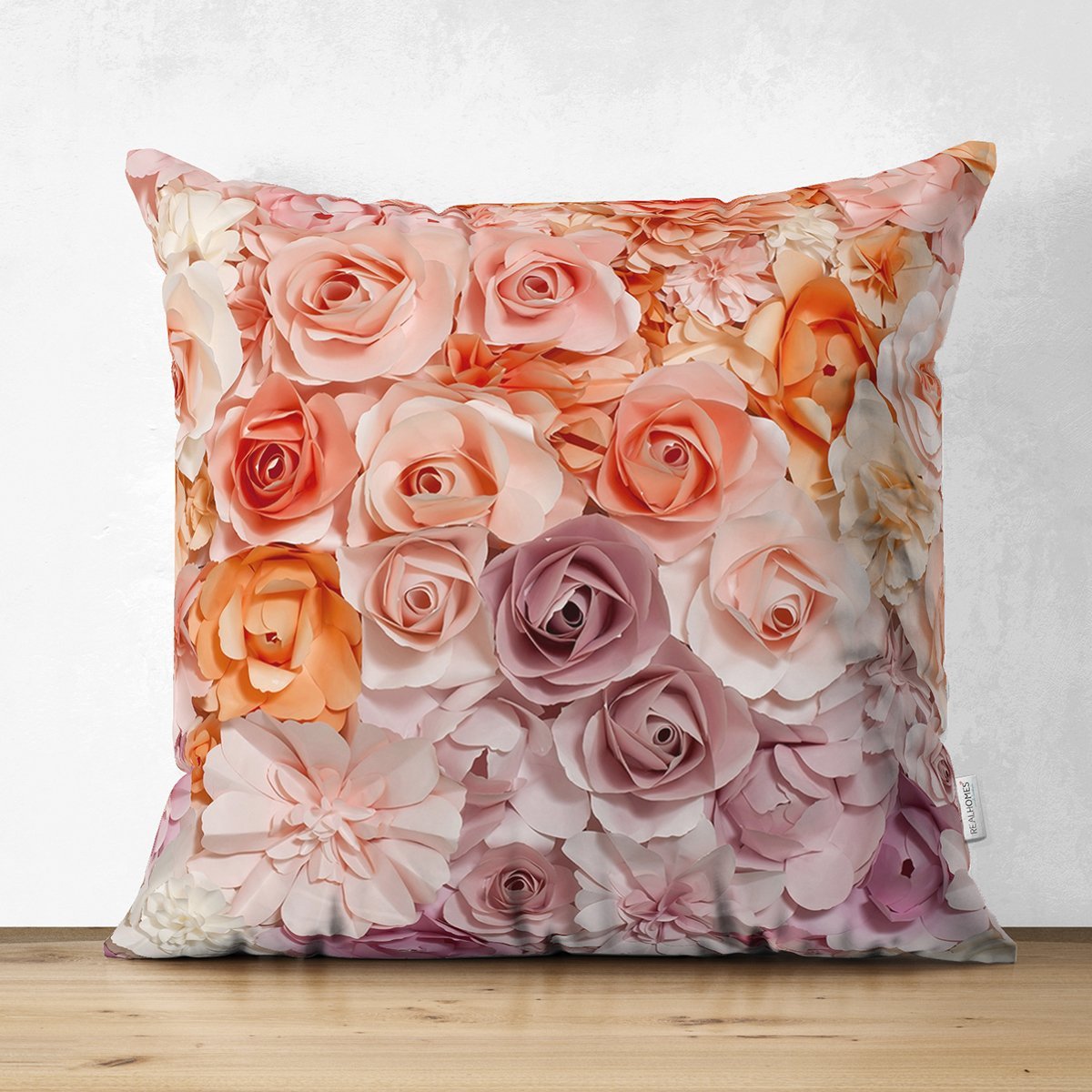 Suet-K112-Renkli-Guller-Dijital-Baskili-Dekoratif-Modern-Suet-Yastik-Kirlent-Kilifi