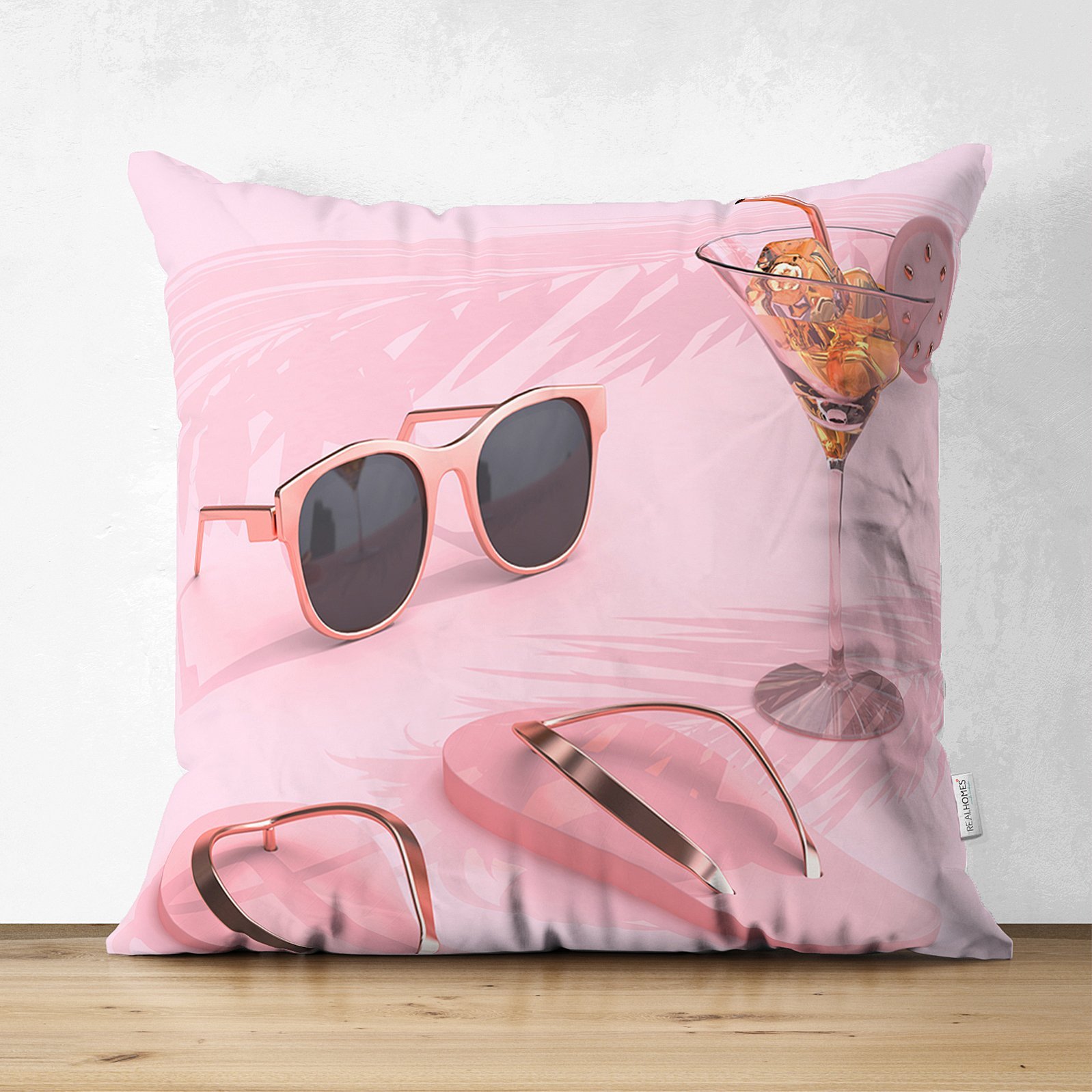 Suet-K3016-Pembe-Zeminde-Yaz-Temali-Suet-Yastik-Kirlent-Kilifi