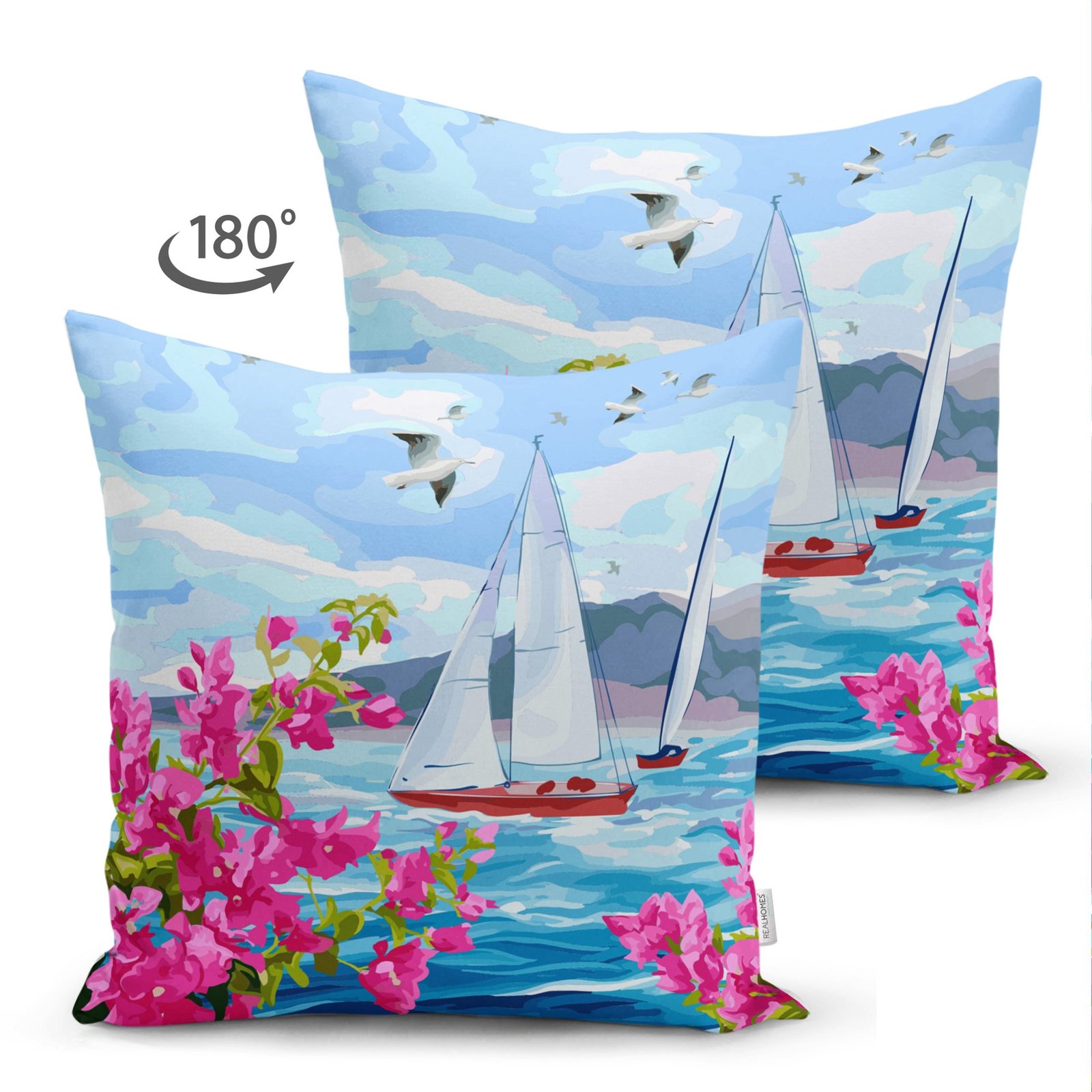 Suet-K3499-Suluboya-Denizci-Desenli-Dijital-Baskili-Modern-Suet-Yastik-Kirlent-Kilifi-1