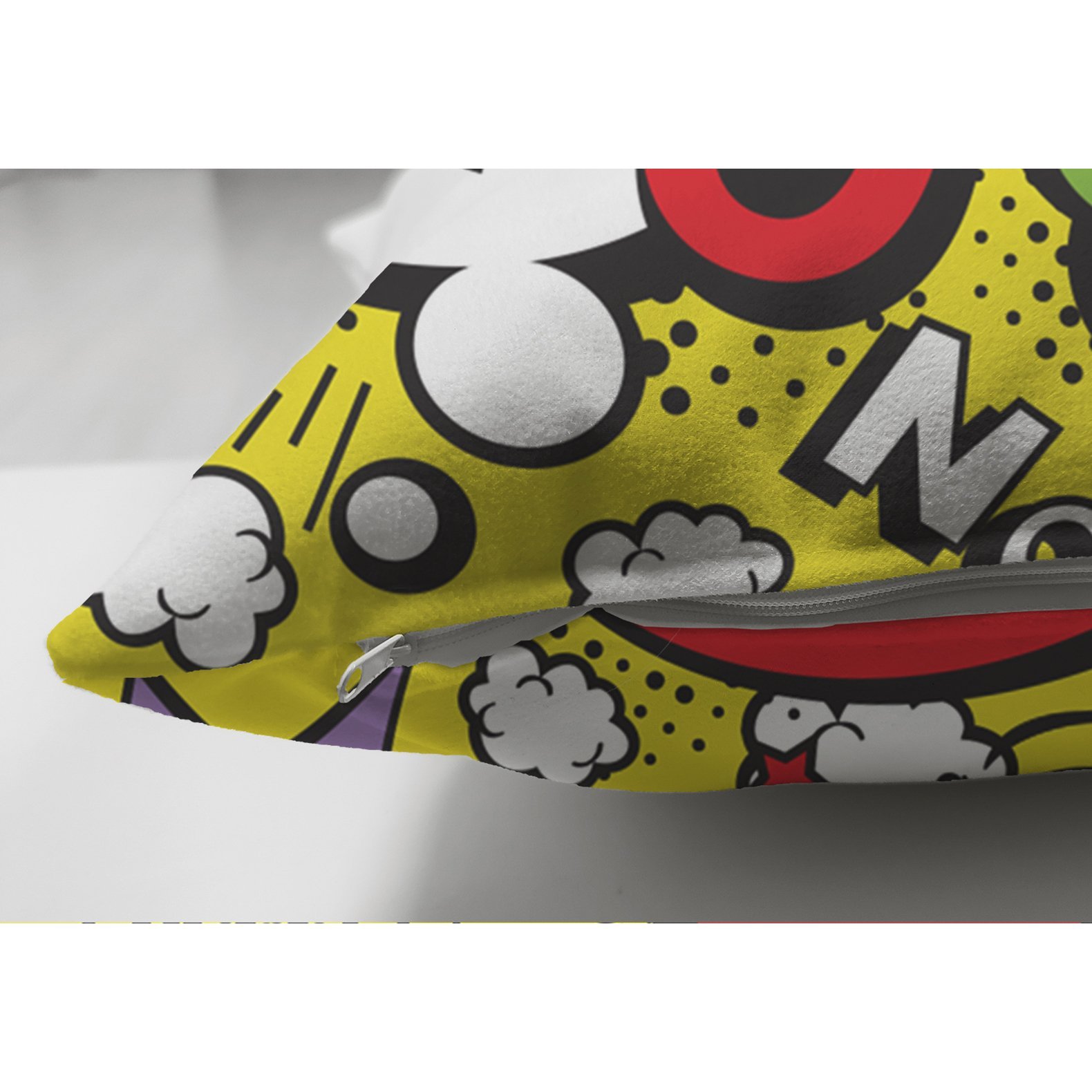 Suet-K3504-Sari-Zeminde-Popart-Ozel-Tasarimli-Dijital-Baskili-Modern-Suet-Yastik-Kirlent-Kilifi-2