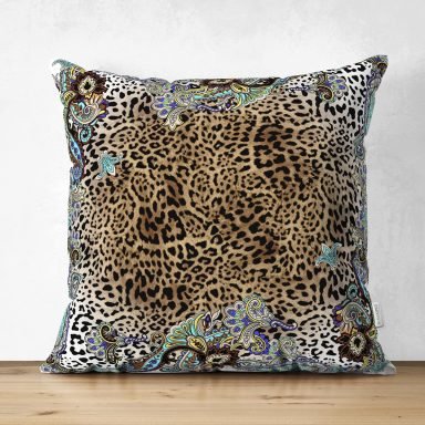 Spring Özel Tasarım Dijital Baskılı Modern Süet Yastık Kırlent Kılıfı