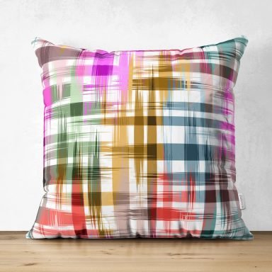 Spring Özel Tasarım Dijital Baskılı Modern Süet Yastık Kırlent Kılıfı