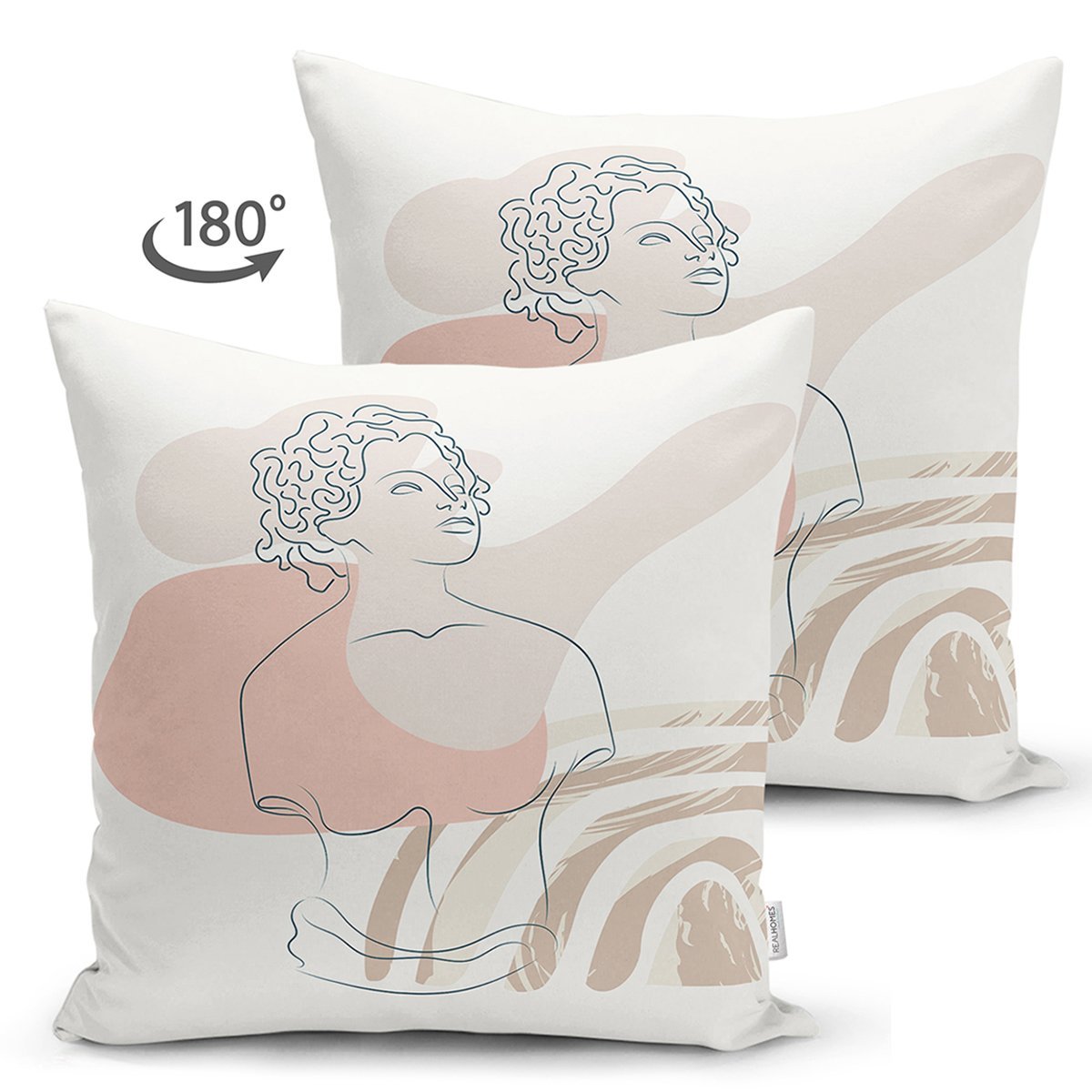 Suet-K7419-Renkli-Zeminde-Antik-Motifli-Onedraw-Cizim-Dijital-Baskili-Modern-Suet-Yastik-Kirlent-Kilifi-1