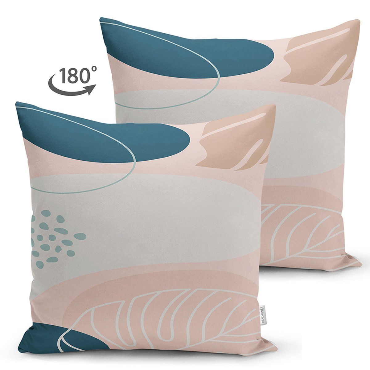 Suet-K7486-Soft-Renkli-Yaprak-Desenli-Dijital-Baskili-Modern-Suet-Yastik-Kirlent-Kilifi-1