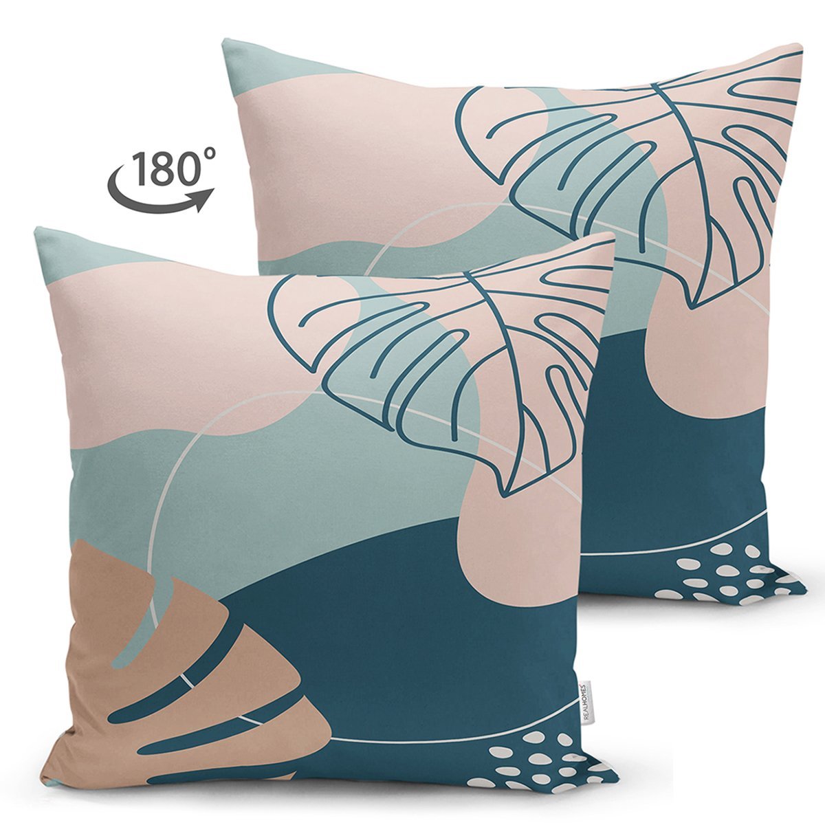 Suet-K7487-Renkli-Zeminli-Yaprak-Desenli-Dijital-Baskili-Modern-Suet-Yastik-Kirlent-Kilifi-1