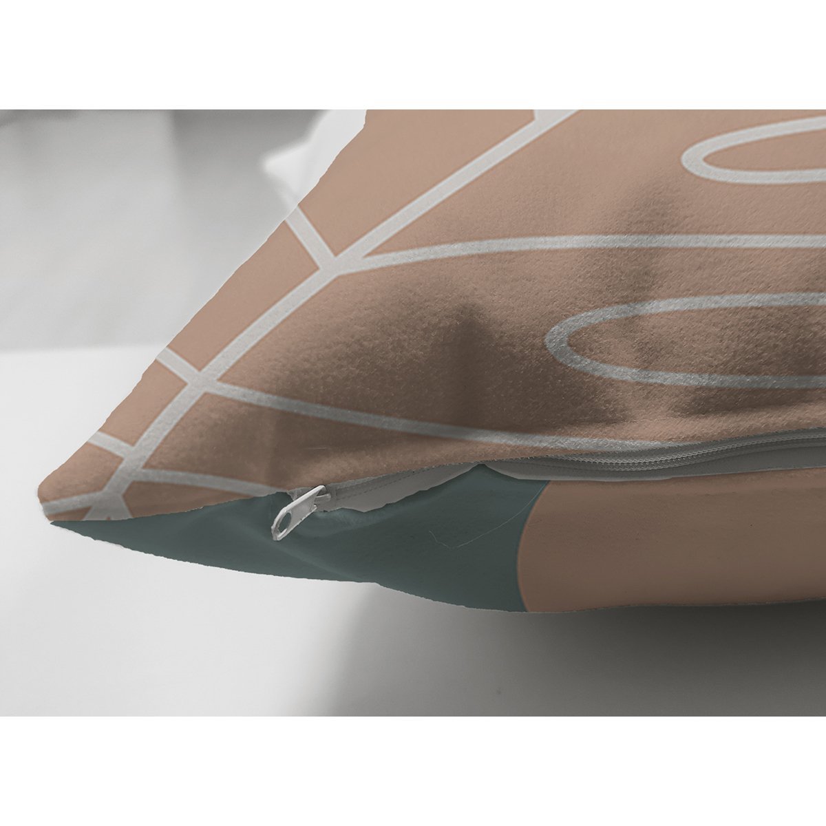 Suet-K7489-Renkli-Zeminli-Onedraw-Cizimli-Yaprak-Desenli-Dijital-Baskili-Modern-Suet-Yastik-Kirlent-Kilifi-2