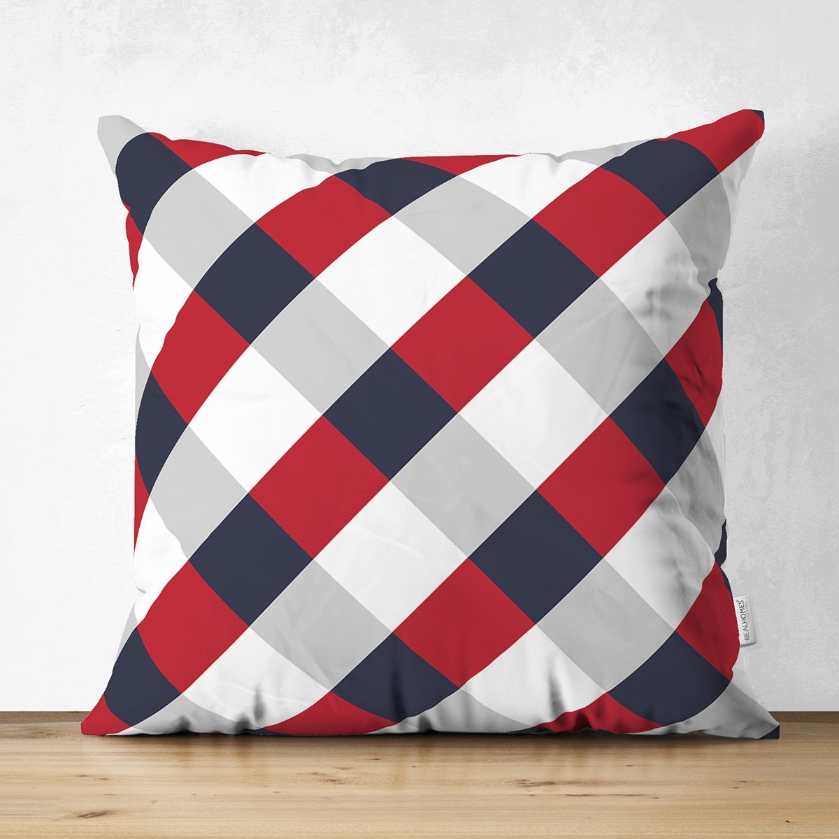 Suet-K7649-Beyaz-Zemin-Uzerinde-Renkli-Geometrik-Desenli-Dijital-Baskili-Modern-Suet-Yastik-Kirlent-Kilifi