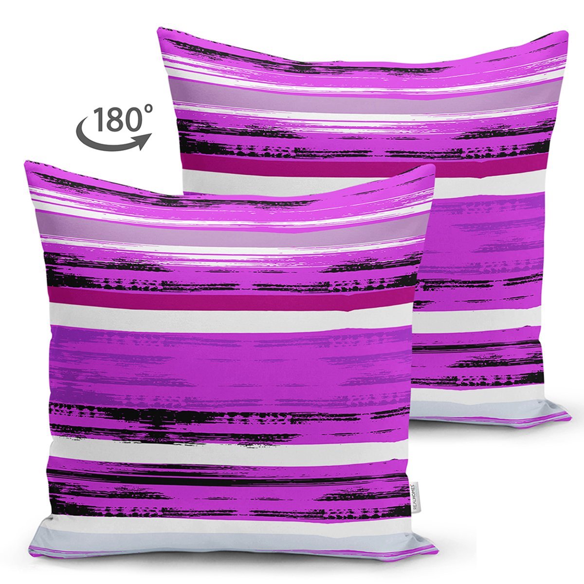 Suet-K7756-Beyaz-Zemin-Uzerinde-Mor-Renkli-Soyut-Desenli-Dijital-Baskili-Modern-Suet-Yastik-Kirlent-Kilifi-1