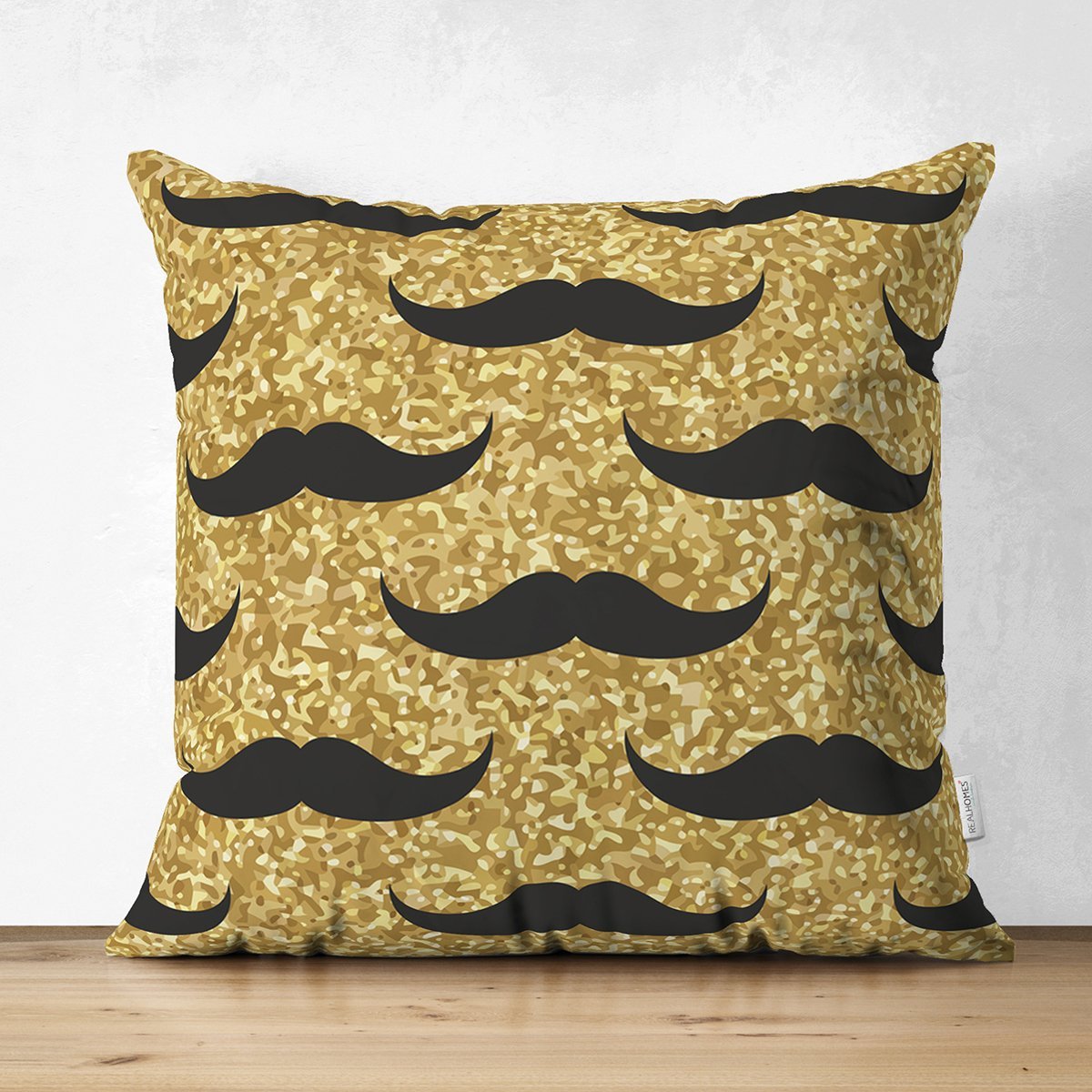 Suet-K7837-Gold-Zemin-Uzerinde-Modern-Desenli-Dijital-Baskili-Modern-Suet-Yastik-Kirlent-Kilifi