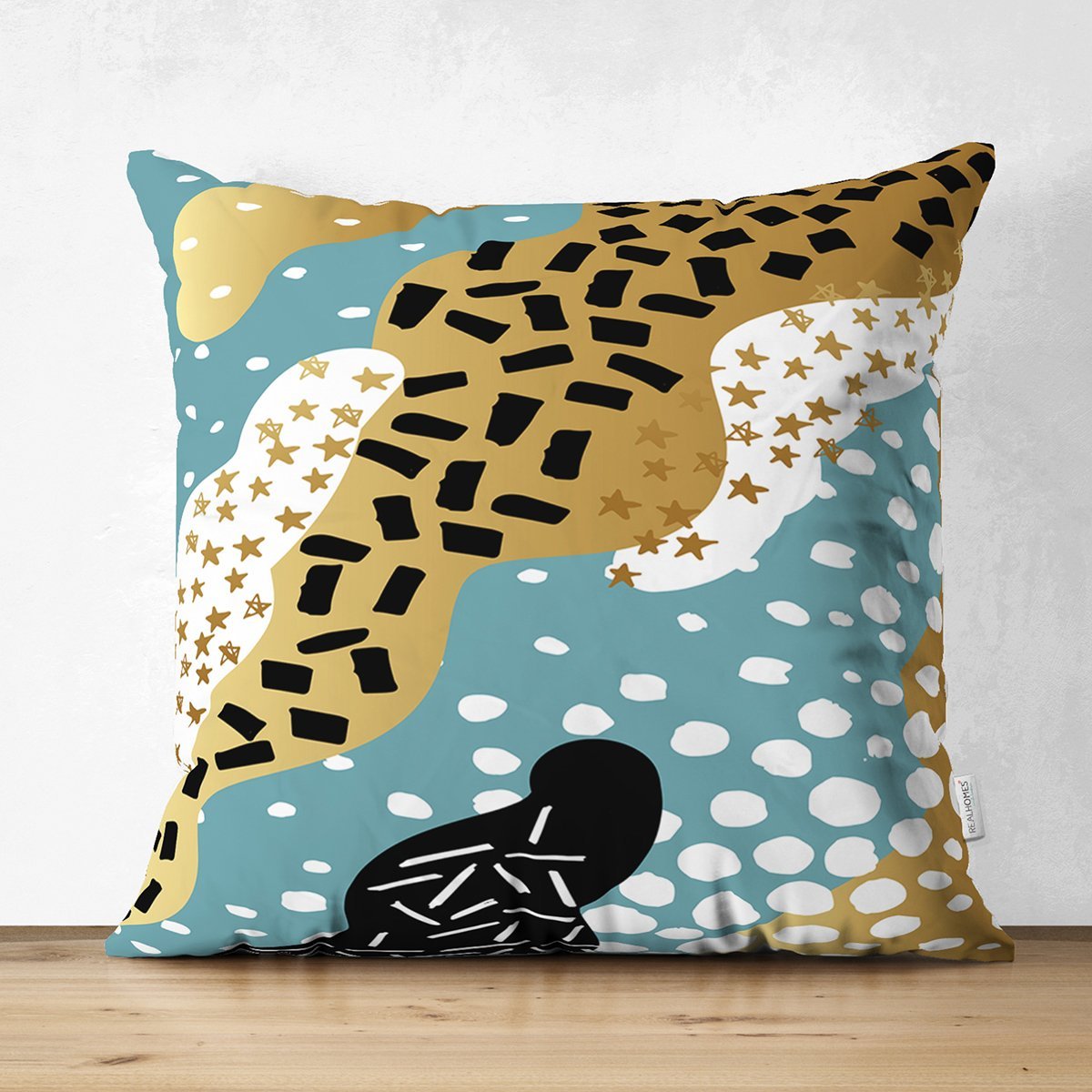 Suet-K7862-Renkli-Zemin-Uzerinde-Modern-Desenli-Dijital-Baskili-Modern-Suet-Yastik-Kirlent-Kilifi