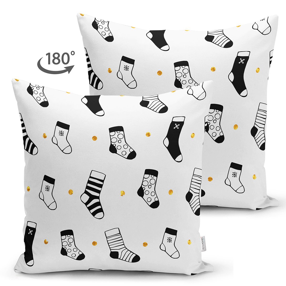 Suet-K7869-Beyaz-Zemin-Uzerinde-Modern-Corap-Desenli-Dijital-Baskili-Modern-Suet-Yastik-Kirlent-Kilifi-1