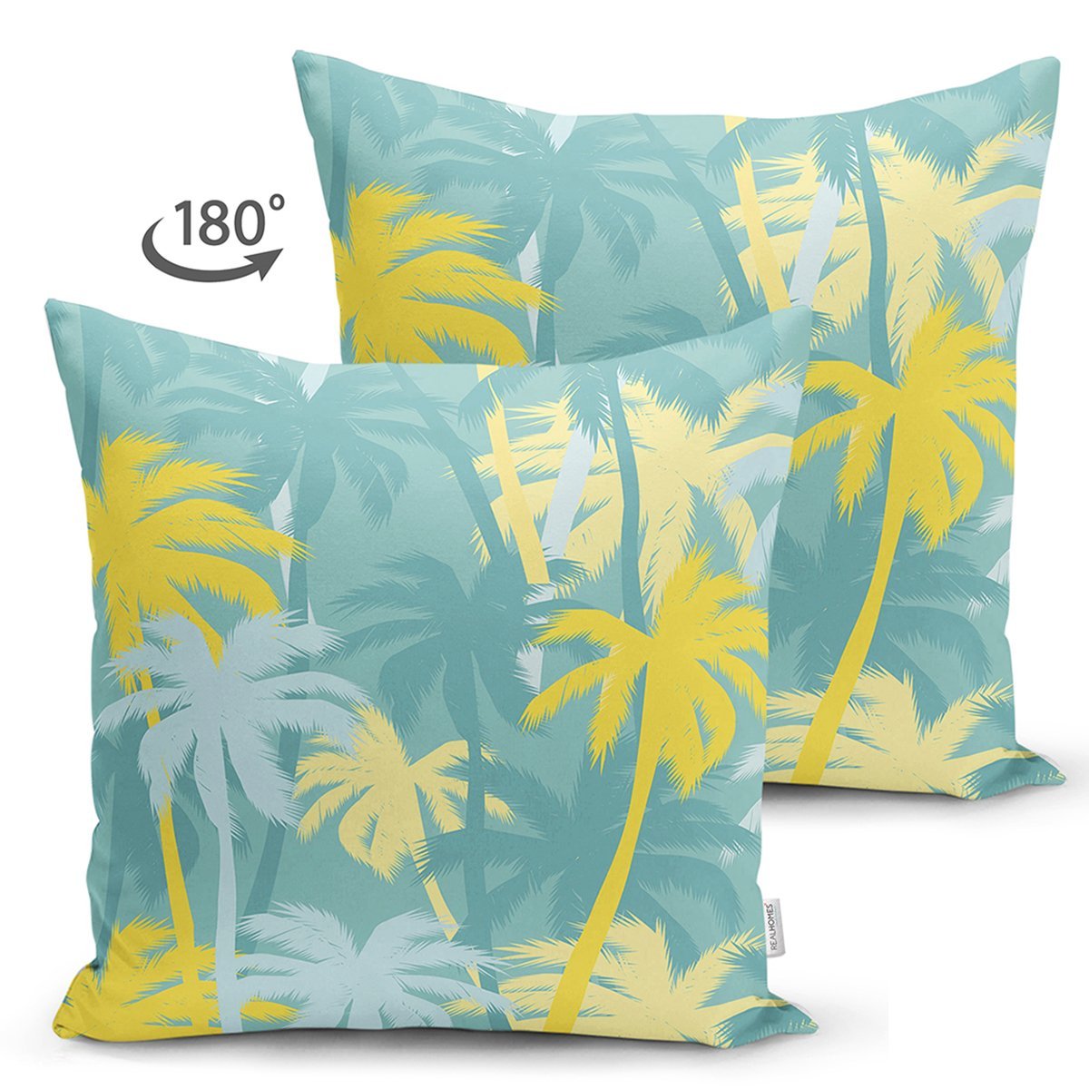 Suet-K7897-Renkli-Zemin-Uzerinde-Soyut-Cizimli-Palmiyeler-Dijital-Baskili-Modern-Suet-Yastik-Kirlent-Kilifi-1