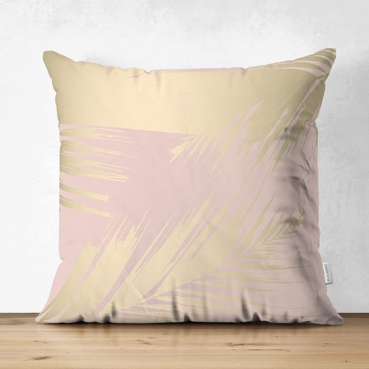 Suet-K7977-Pastel-Zemin-Uzerinde-Gold-Detayli-Yaprak-Desenli-Dijital-Baskili-Modern-Suet-Yastik-Kirlent-Kilifi