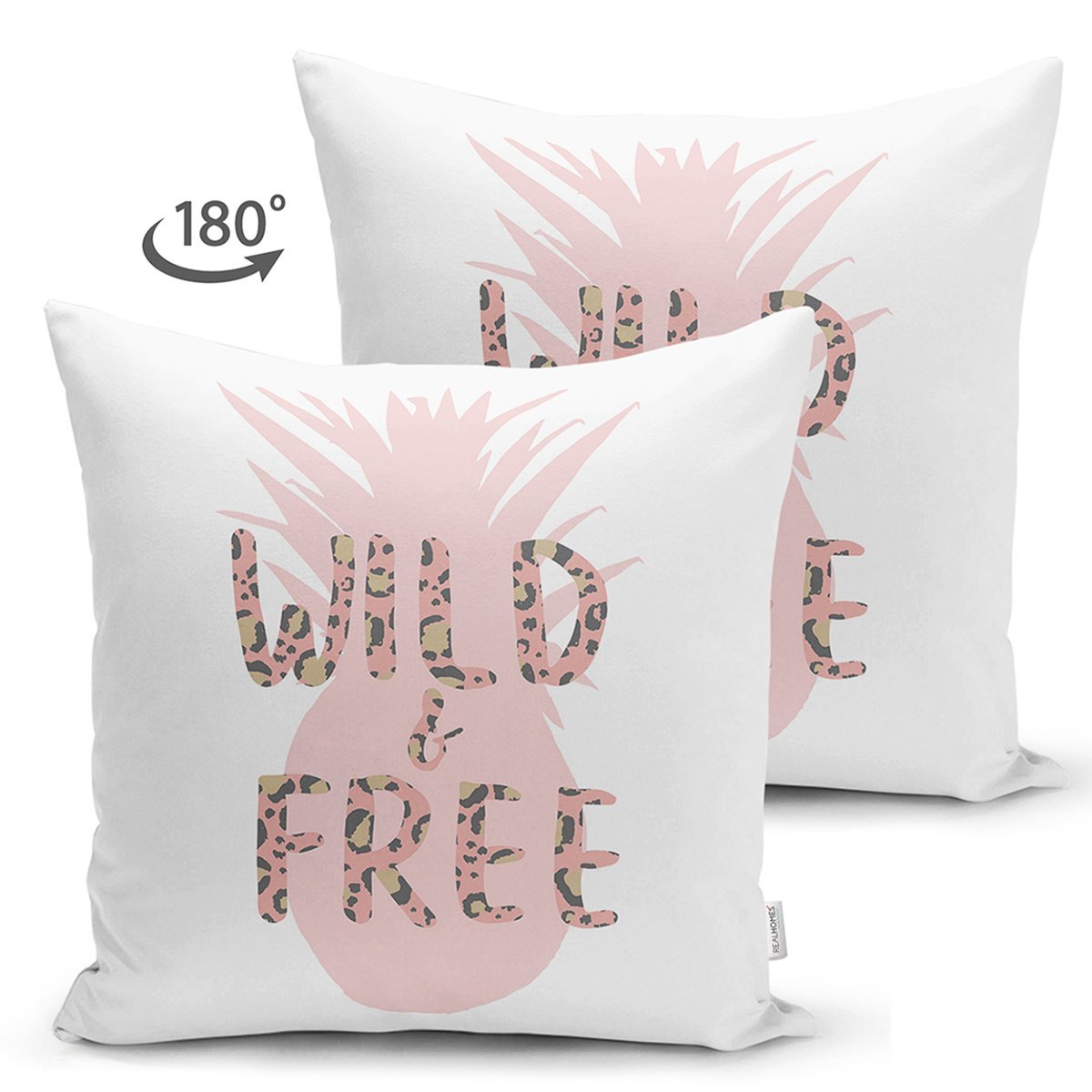 Suet-K7991-Beyaz-Zemin-Uzerinde-Pastel-Renkli-Ananas-Desenli-Dijital-Baskili-Modern-Suet-Yastik-Kirlent-Kilifi-1