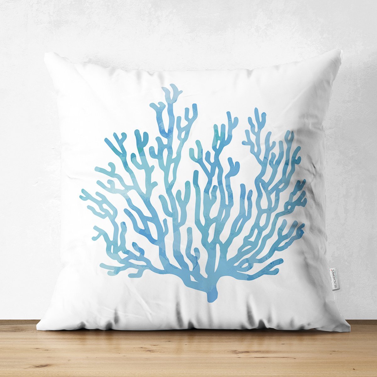 Suet-K8018-Beyaz-Zemin-Uzerinde-Renkli-Deniz-Yildizi-Desenli-Dijital-Baskili-Modern-Suet-Yastik-Kirlent-Kilifi