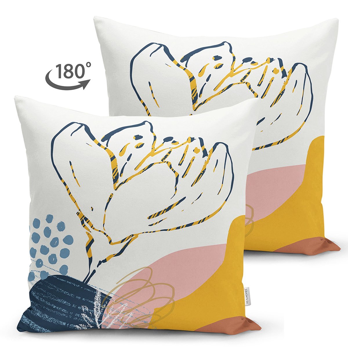 Suet-K8092-Beyaz-Zemin-Uzerinde-Cicek-Desenli-Dijital-Baskili-Modern-Suet-Yastik-Kirlent-Kilifi-1