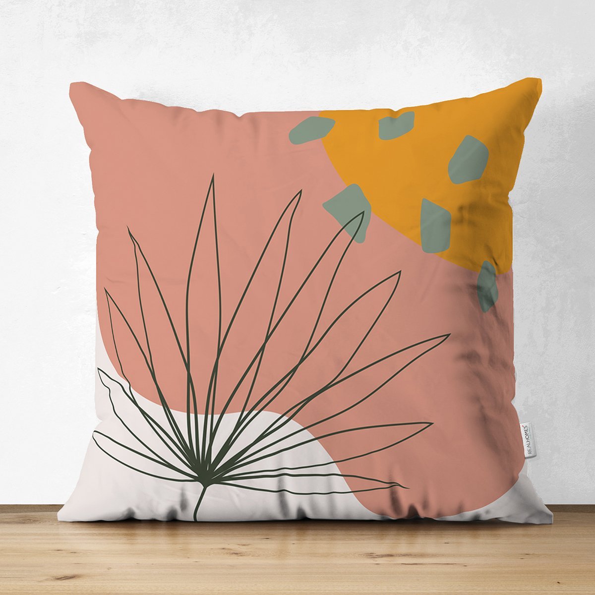 Suet-K8121-Pastel-Zemin-Uzerinde-Yaprak-Desenli-Dijital-Baskili-Modern-Suet-Yastik-Kirlent-Kilifi